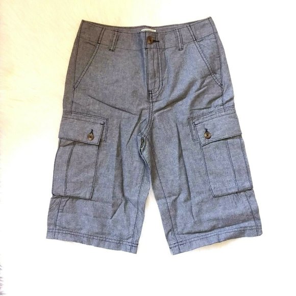 The Children's Place Other - The  Children's Place Blue Chambray Cargo Shorts